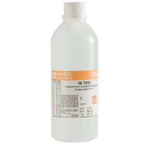 HI 7033L 84 µS/cm EC Solution. 500 mL Bottle - Acorn Scientific