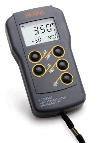 HI 93551 K.J.T-Type 1-Channel Thermometer - Acorn Scientific