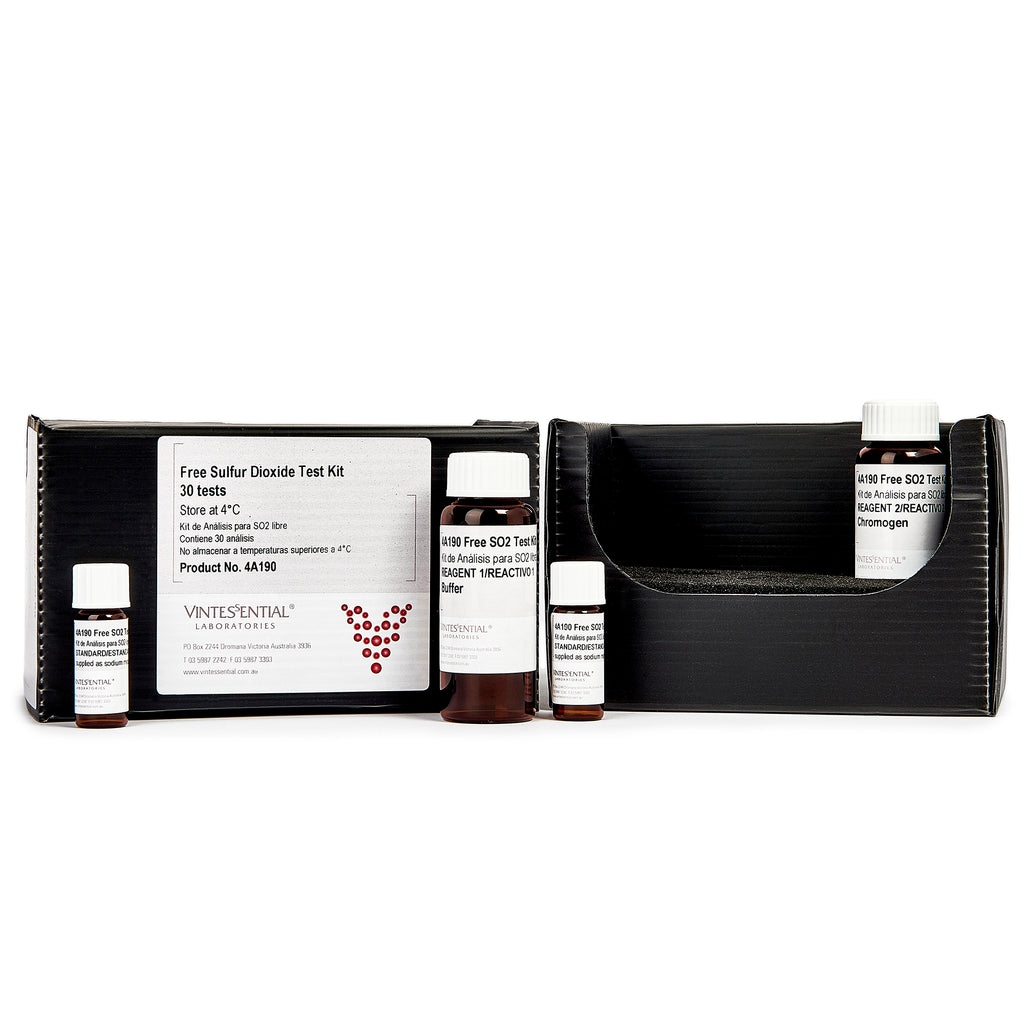 VINTESSENTIAL 4A190 Free Sulphur Dioxide 30 Test Kit for Spectrophotometers