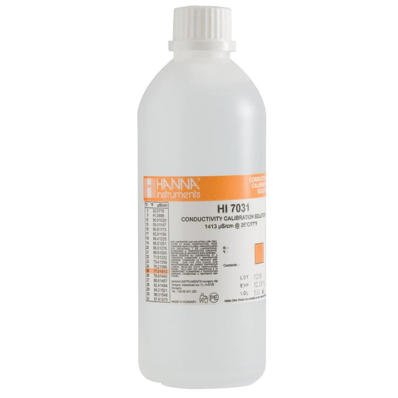 HI7031L/C - EC 1413 µS/cm@25°C mit Zertifikat - 500ml - Acorn Scientific