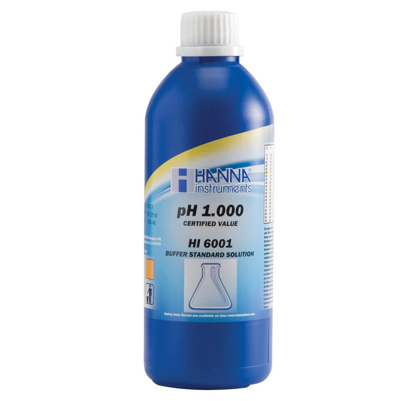 HI 6001 Millesimal Buffer Solution. 1.000 pH. 500 mL bottle - Acorn Scientific