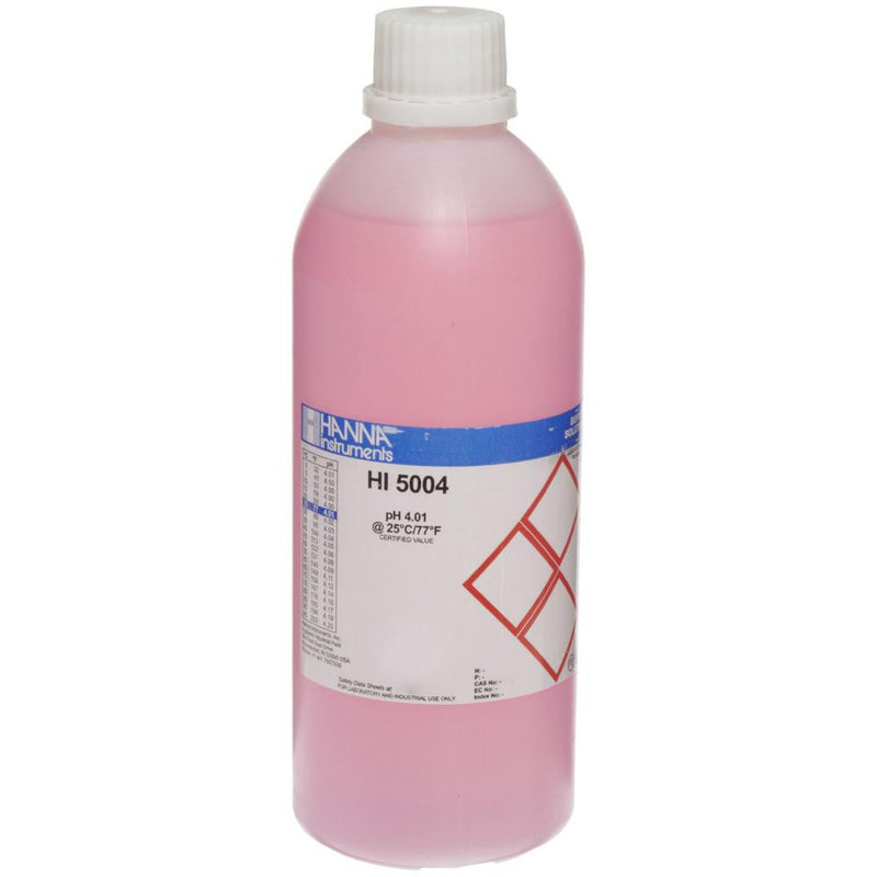 HI 5004-R Technical Buffer Solution. 4.01 pH. 500 mL bottle - Acorn Scientific
