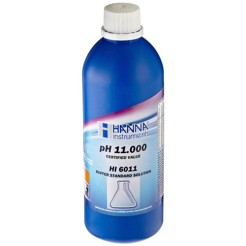 HI 6011 Millesimal Buffer Solution. 11.000 pH. 500 mL bottle - Acorn Scientific
