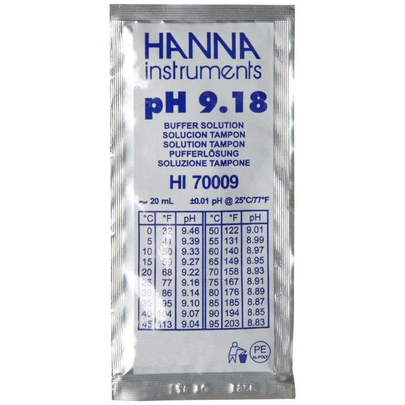 HI 70009C 9.18 pH Buffer Solution 25 x 20 mL sachets - Acorn Scientific