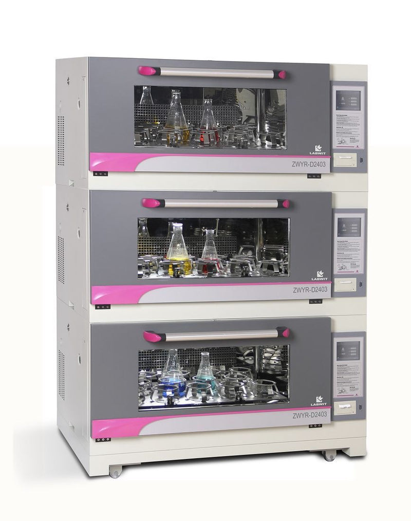 LABWIT ZWYR-D2403 Premium Triple Stackable Shaking Incubators