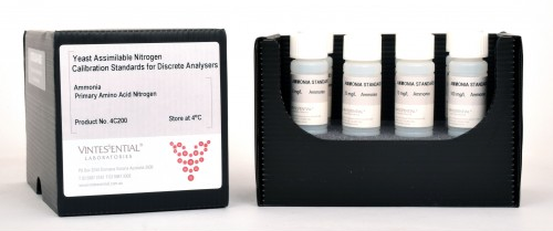 VINTESSENTIALS 4C200 Yeast Assimiable Nitrogen Calibration Standards for Discrete Analysers