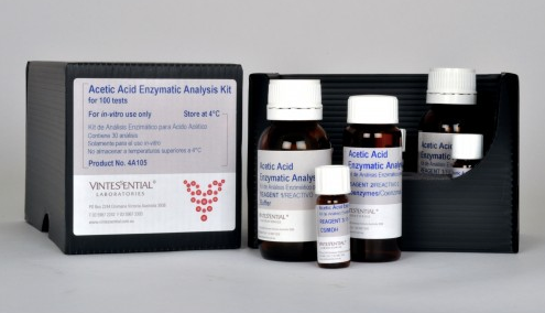 VINTESSENTIAL 4A105 Acetic Acid Enzymatic Analysis Kit for 100 tests