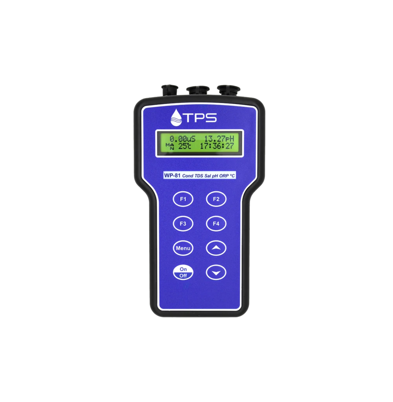 TPS 121132/1 WP-81 | Waterproof pH-Multirange Conductivity/TDS/ATC/Temp meter with pH & Cond sensors
