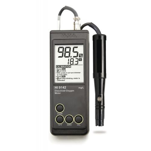 HANNA HI 9142 Dissolved Oxygen / °C - Meter. PolargrapHANNA HIc Probe