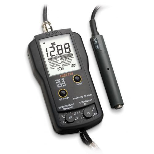 HANNA HI87314 EC and Resistivity Portable Meter