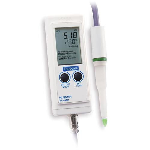 HANNA HI 99161 FOODCARE pH Meter / Food and Dairy (HACCP Compliant)