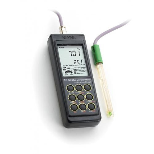 HI 98160 pH/ORP/°C Meter + 5 points Cal. Waterproof - Acorn Scientific