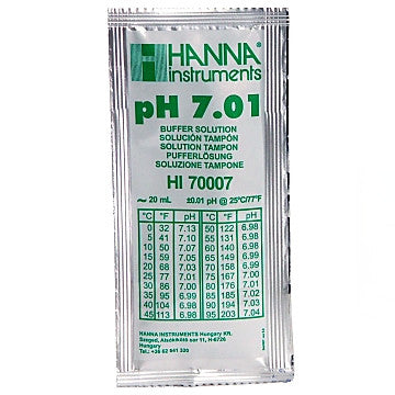 HI 70007P 7.01 pH Buffer Solution (25) 20 mL sachets - Acorn Scientific