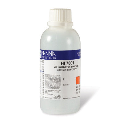 HI 7001M Buffer Solution. 1.68 pH. 230 mL bottle - Acorn Scientific