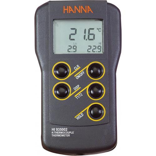 HI 935002 K-Type Handheld-Thermometer - 2-Channel - Acorn Scientific