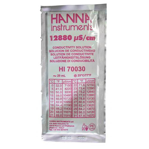 HI 70030P - EC 12880 µS/cm@25°C - 25x20ml - Acorn Scientific