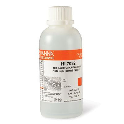 HANNA HI7032M - 1382 mg/L (ppm) TDS @25°C - 230ml - Acorn Scientific
