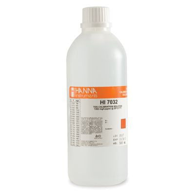 HI 7032L  1382 mg/L (ppm) TDS Bottle. 500 mL Bottle - Acorn Scientific