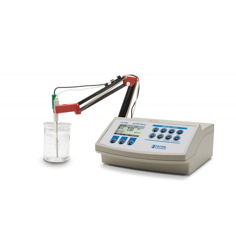 HI 3222-02 pH / ORP / ISE / °C Meter / CalCheck™ + PC Interface - 2 Channel - Acorn Scientific