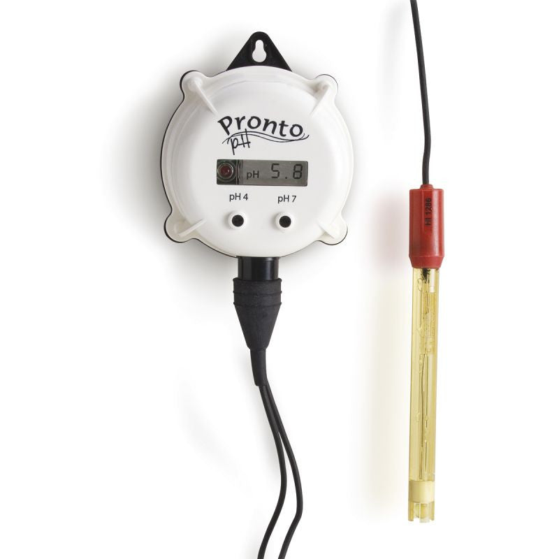 HANNA HI981402 pH-Indicator with LED-Alarm & Electrode PRONTO