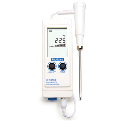 HANNA HI 93503 FOODCARE Thermometer. Waterproof. incl. HANNA HI 765PWL