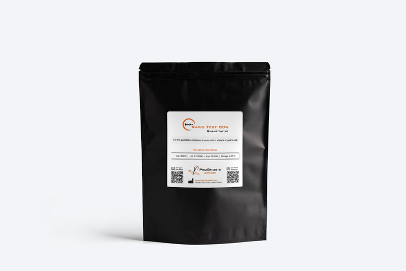 Prognosis Biotech Rapid Test Cow Quantitative - Cow’s Milk in Goat’s and Sheep’s Milk and Cheese Test Kit - Acorn Scientific