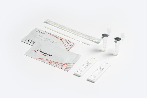 Prognosis Biotech Rapid Test Flu_Covid - Influenza A, Influenza B and SARS-CoV-2 antigens LFD Test Kit - Acorn Scientific