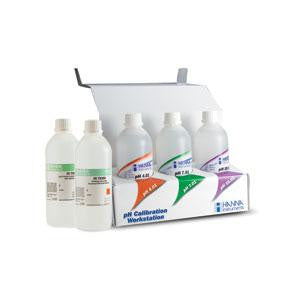 HI 54710-11  pH 4.01. pH 7.01. pH 10.01. HI 70300. HI 7061 5 x 500 mL bottles - Acorn Scientific