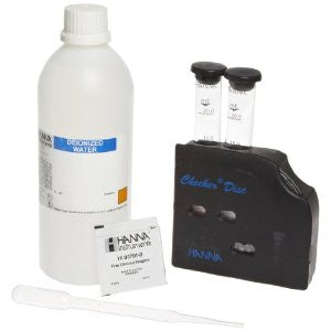 HANNA HI 3875-100 - Reagent Test Kit for Free Chlorine. DPD Colorimetric method. 100 tests