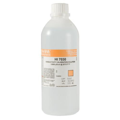 HI 7030L/C - EC 12880 µS/cm@25°C with Certificate of Analysis - 500ml - Acorn Scientific