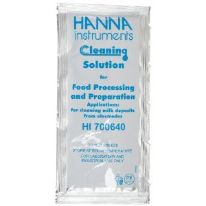 HI 700640P  Cleaning Solution for Milk Deposits (Food Industry) 25 x 20 mL sachet - Acorn Scientific