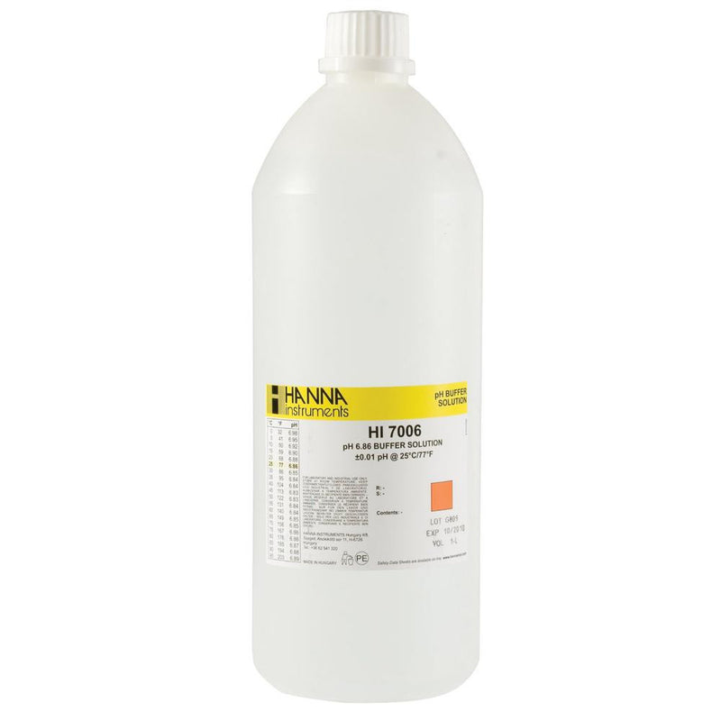 HI 7006/1L  6.86 pH Buffer Solution 1 x 1 L bottle - Acorn Scientific