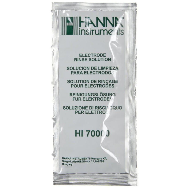 HI 70000P  Rinsing Solution 25 x 20 mL sachets - Acorn Scientific