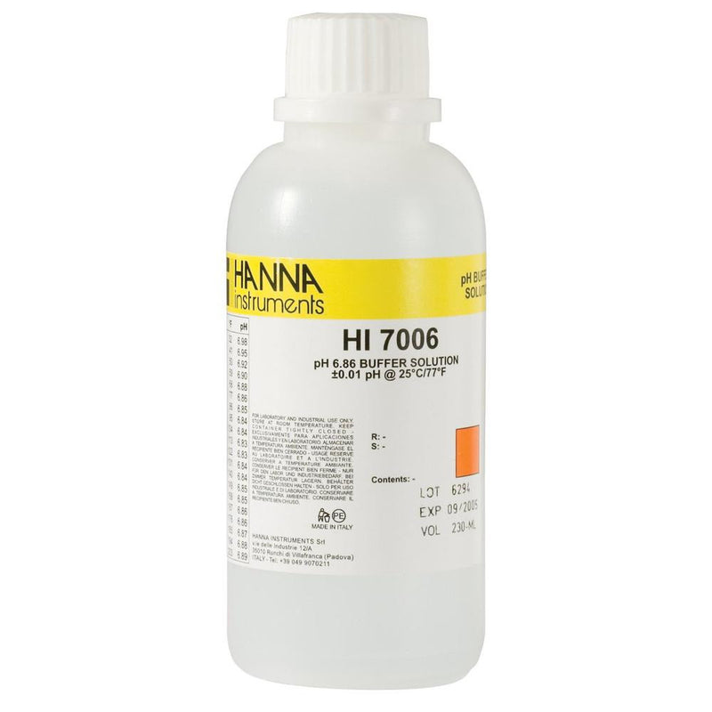 HI 7006M  6.86 pH Buffer Solution 1 x 230 mL bottle - Acorn Scientific