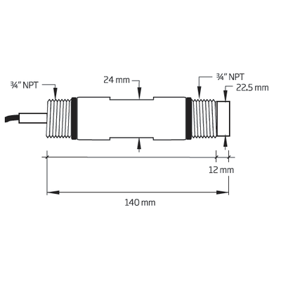 HI 1006-2005 pH Process Electrode - Acorn Scientific