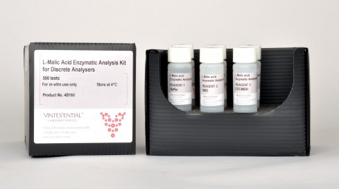 VINTESSENTIAL 4B160 L-Malic Acid Enzymatic Analysis Kit for Discrete Analysers 100 Tests