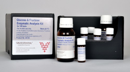 VINTESSENTIAL 4A145 Glucose & Fructose Enzymatic Analysis Kit for 100 Tests
