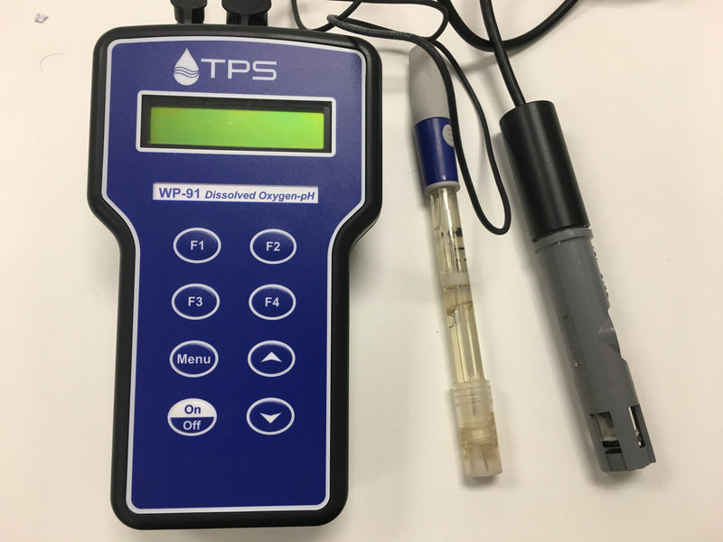 TPS WP91 Waterproof Dissolved Oxygen-pH-mV Meter with 1m cable, YSI & pH sensors