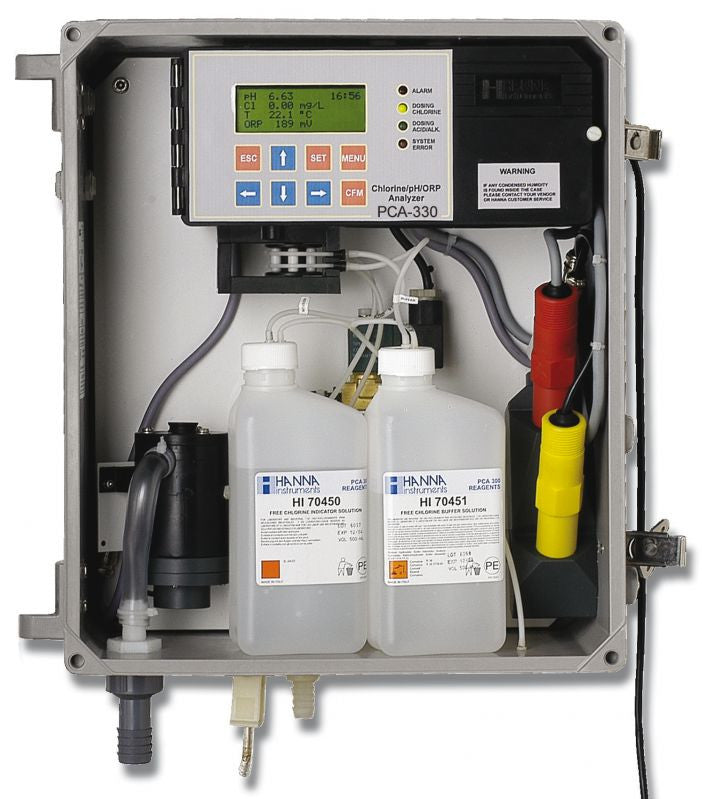 PCA 330-2 Online pH / ORP / Chlorine / °C  - Analyzer / Controller