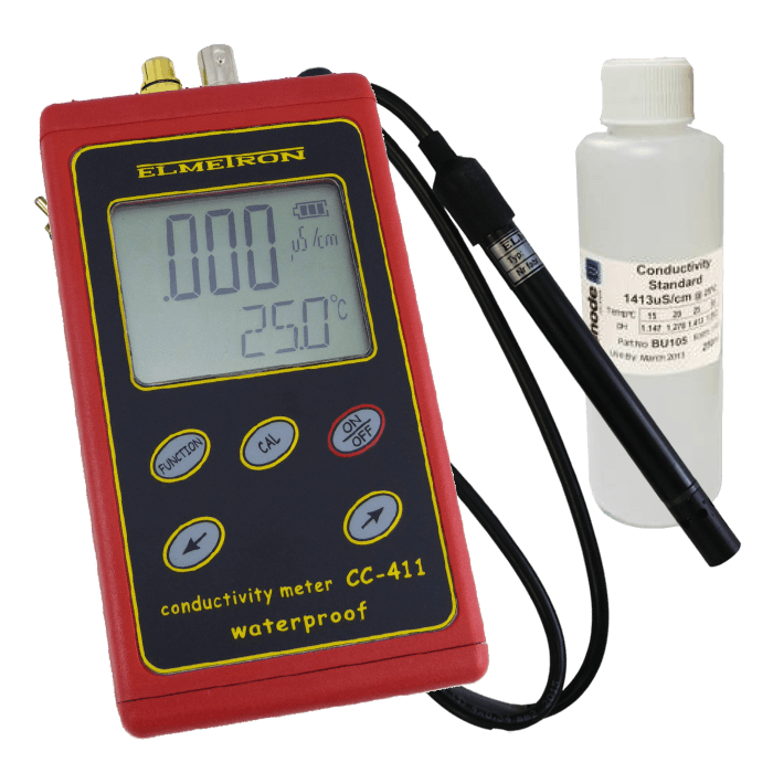 Ionode CC-411 Handheld Conductivity (EC) Meter Package