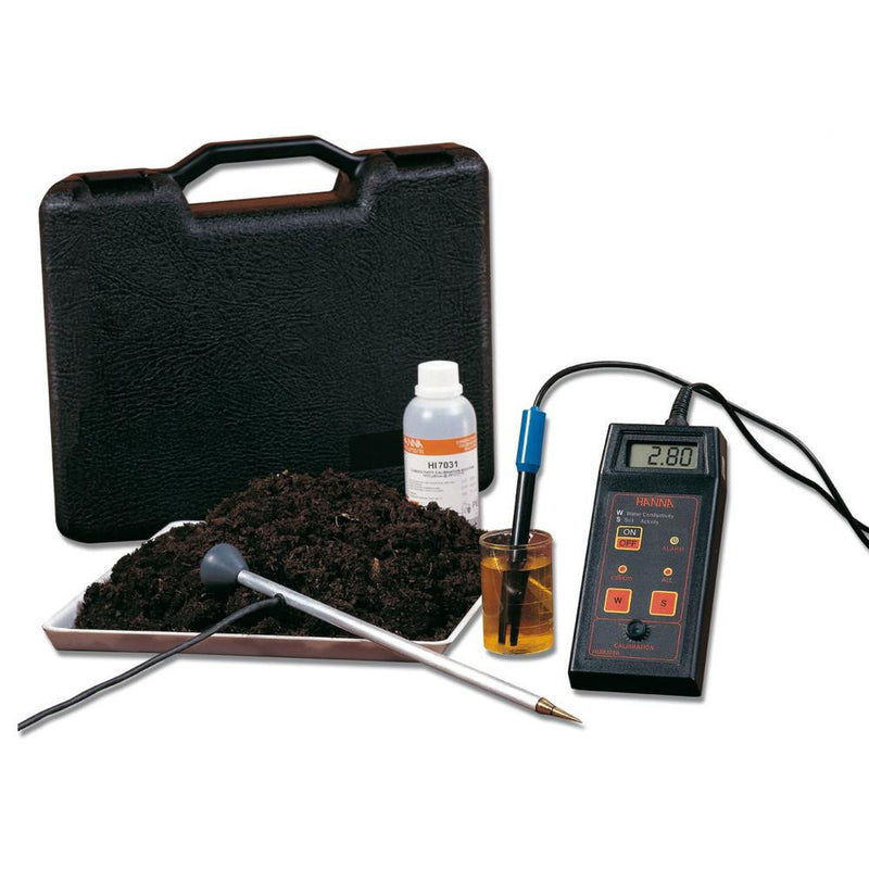 HANNA HI 993310  Direct Soil Activity and Solution Conductivity Measurement Kit - Acorn Scientific