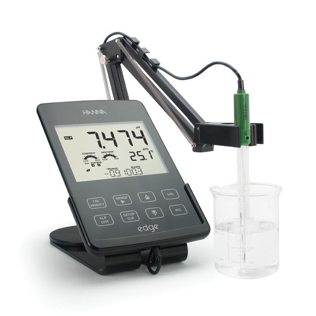 HANNA HI2020F edge™ Fullpack - pH/DO/EC/TDS/NaCl/°C Meter inkl. 3 Sonden - Acorn Scientific