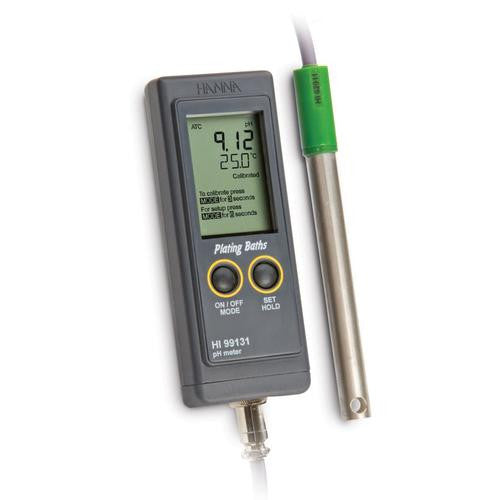 HANNA HI 99131 pH Meter for Plating Baths - Acorn Scientific
