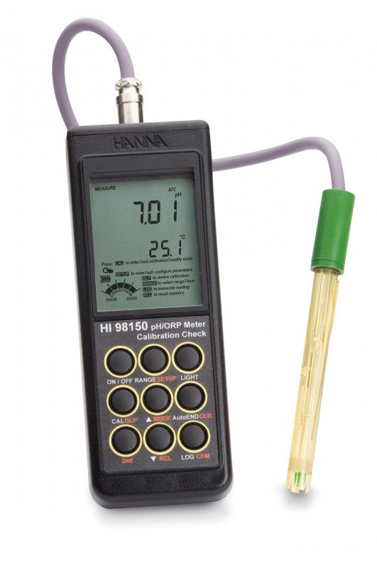 HI 98150  pH/ORP/°C Meter + SMART Electrode. Waterproof - Acorn Scientific