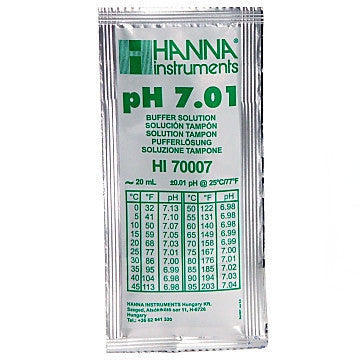 HI 70007P  7.01 pH Buffer Solution (25) 20 mL sachets - Acorn Scientific