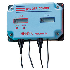 HANNA HI981406 pH/mV-Indicator with LED-Alarm COMBO