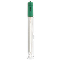 HI 1043P  Combination pH Electrode. Refillable w/ Double Junction BNC Connection + pin - Acorn Scientific