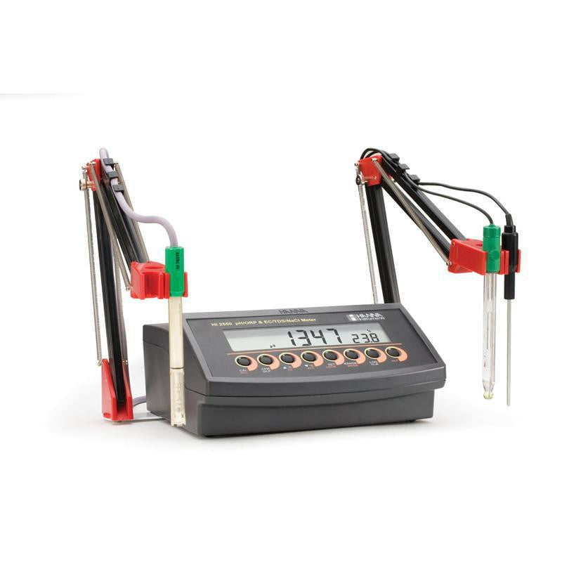 HI 2550-02  pH/mV/EC/TDS/NaCl/°C Meter - 2 Channel - Acorn Scientific