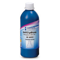 HANNA HI 6031  1413 µS/cm EC Solution. 500 mL Bottle