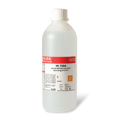 HI 7004L/C  4.01 pH Buffer Solution 1 x 500 mL bottle - Acorn Scientific